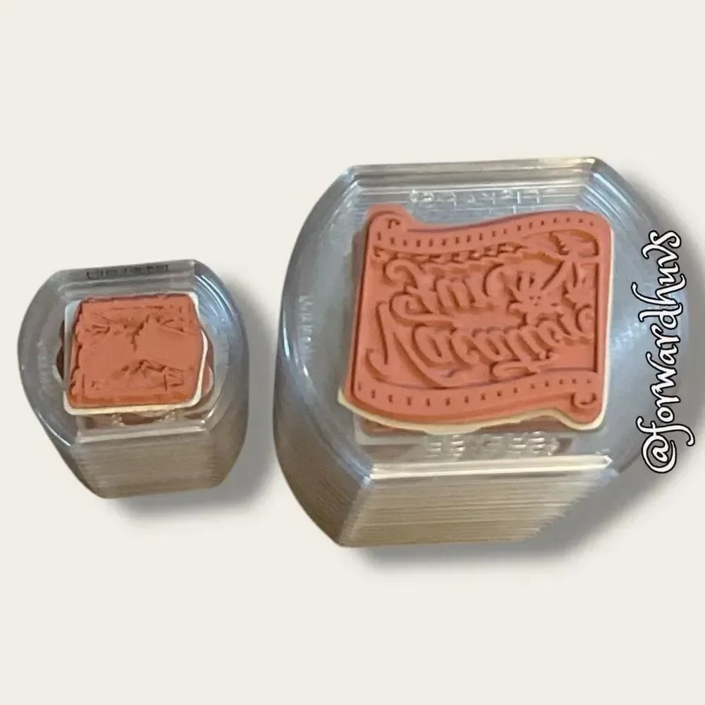 26 Fiskars Stacking Stackable Rubber Stamps Set - 2 Sizes